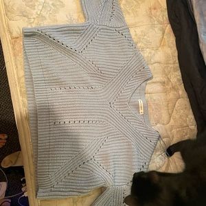 Medium moon and Madison light blue sweater! Runs a tad bit small